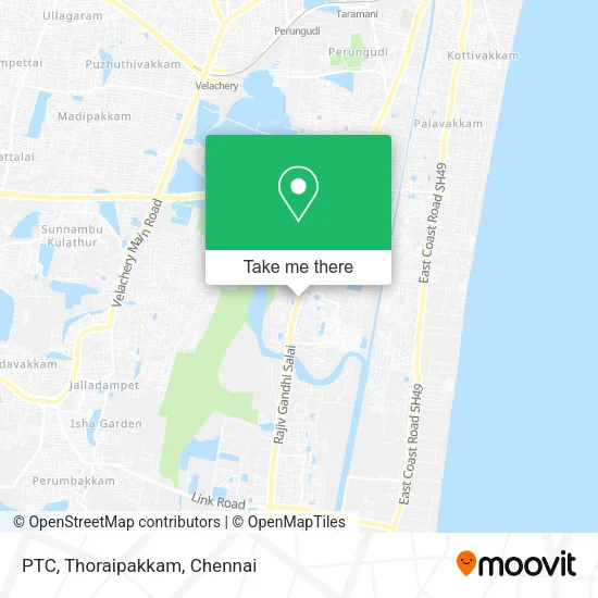 PTC, Thoraipakkam map