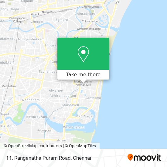 11, Ranganatha Puram Road map