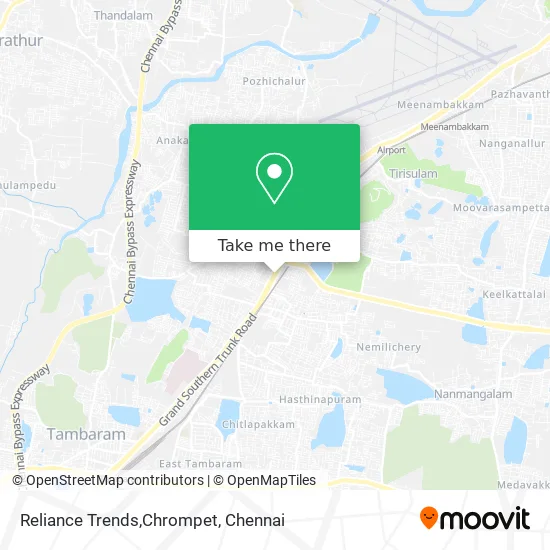 Reliance Trends,Chrompet map