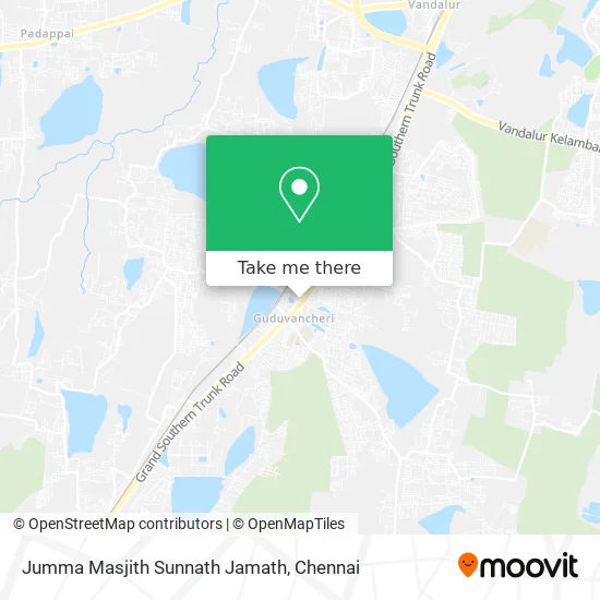 Jumma Masjith Sunnath Jamath map