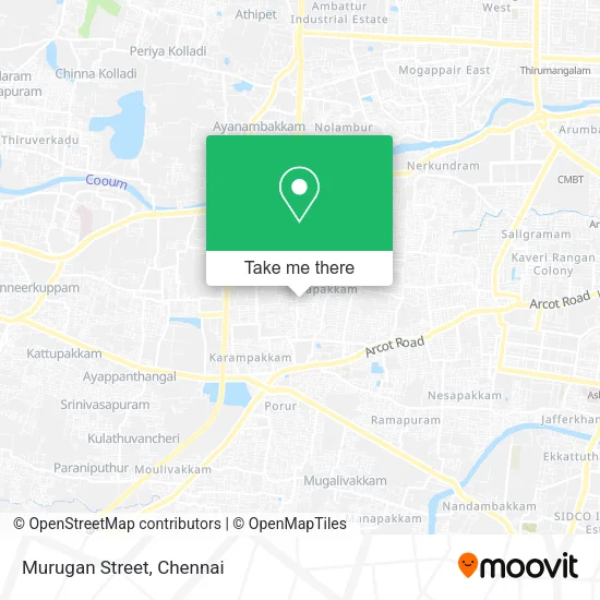 Murugan Street map