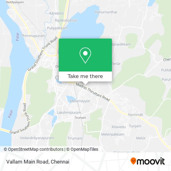 Vallam Main Road map