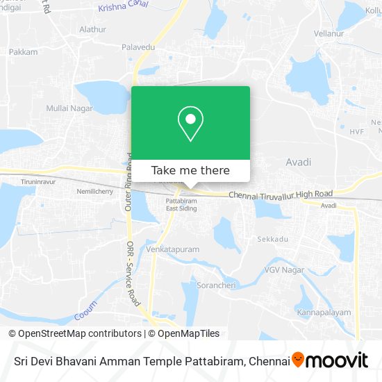 Sri Devi Bhavani Amman Temple Pattabiram map