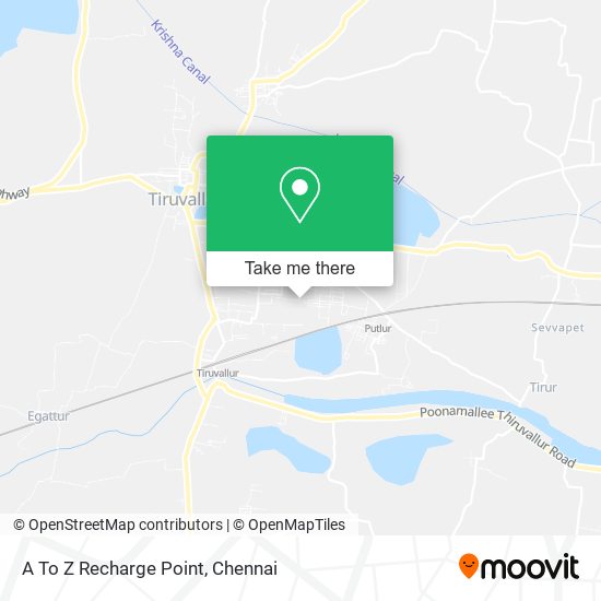 A To Z Recharge Point map