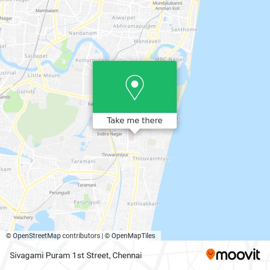 Sivagami Puram 1st Street map