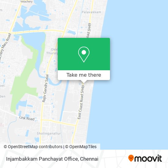 Injambakkam Panchayat Office map