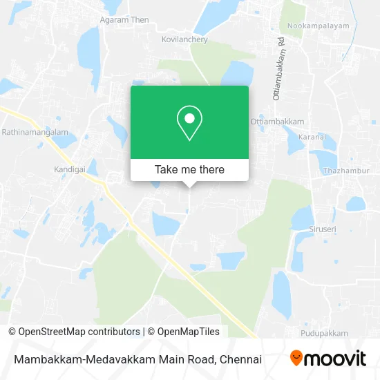 Mambakkam-Medavakkam Main Road map