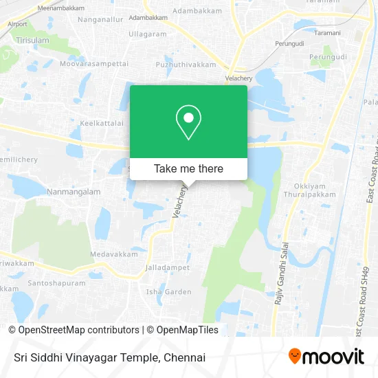 Sri Siddhi Vinayagar Temple map