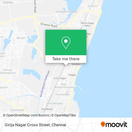 Girija Nagar Cross Street map