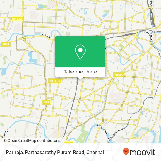 Pariraja, Parthasarathy Puram Road map