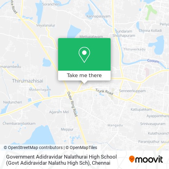 Government Adidravidar Nalathurai High School (Govt Adidravidar Nalathu High Sch) map