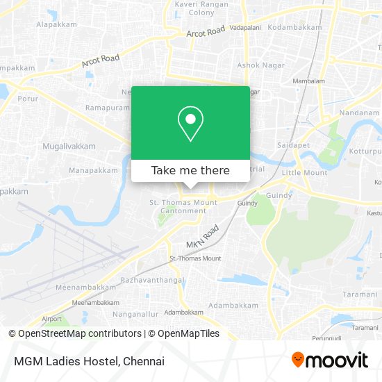 MGM Ladies Hostel map