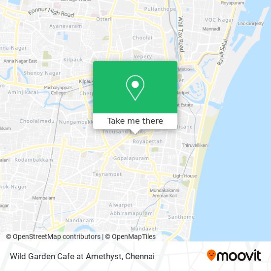 Wild Garden Cafe at Amethyst map