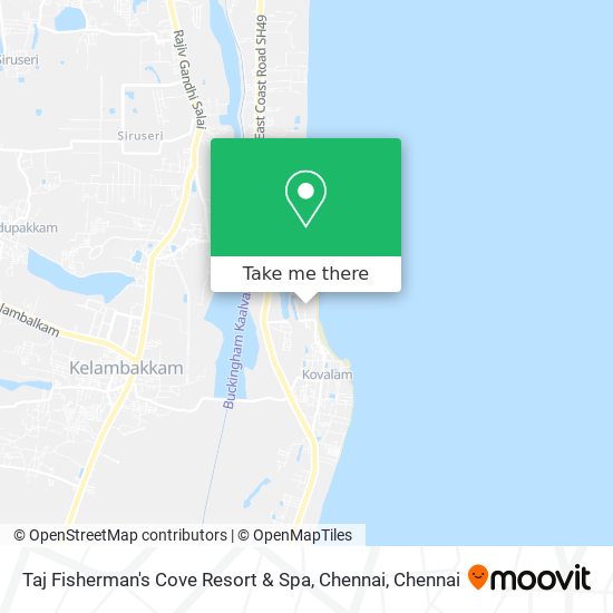 Taj Fisherman's Cove Resort & Spa, Chennai map