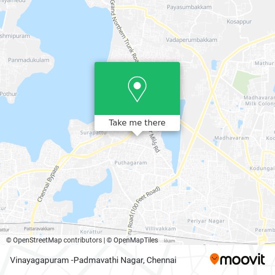 Vinayagapuram -Padmavathi Nagar map