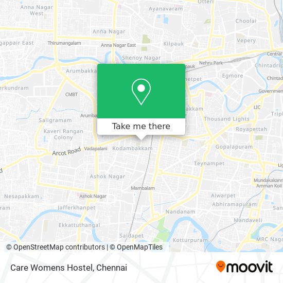 Care Womens Hostel map