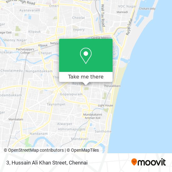3, Hussain Ali Khan Street map