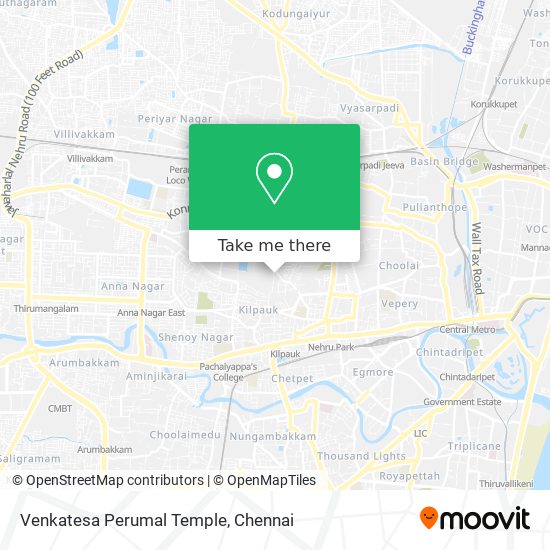 Venkatesa Perumal Temple map