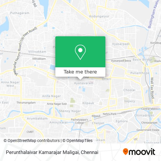 Perunthalaivar Kamarajar Maligai map