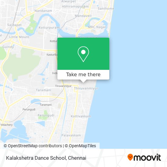 Kalakshetra Dance School map