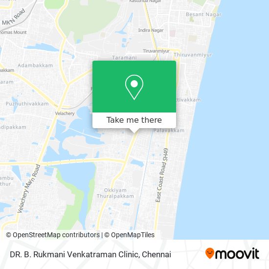 DR. B. Rukmani Venkatraman Clinic map