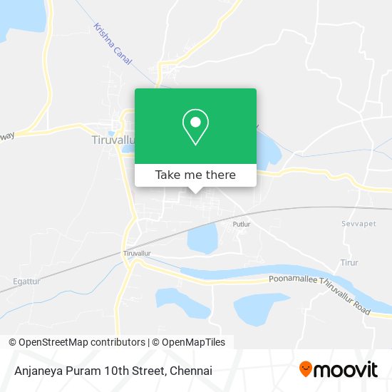 Anjaneya Puram 10th Street map