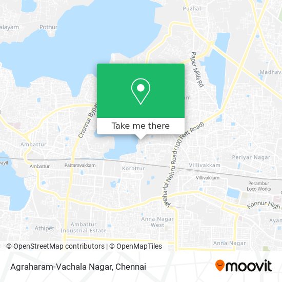 Agraharam-Vachala Nagar map