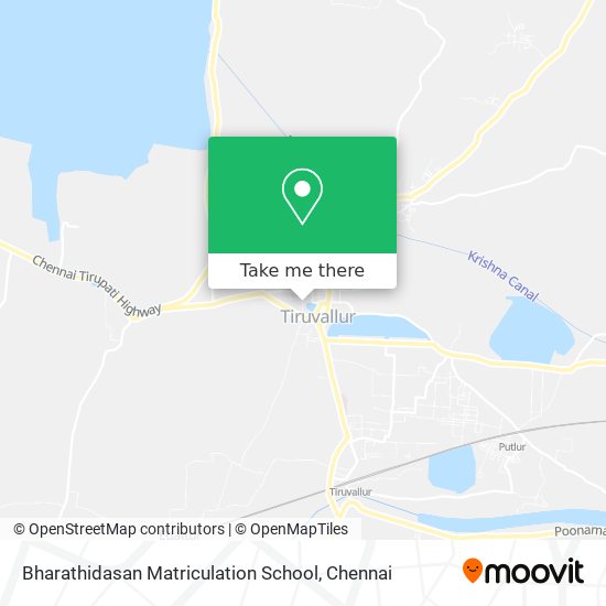 Bharathidasan Matriculation School map