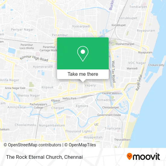 The Rock Eternal Church map