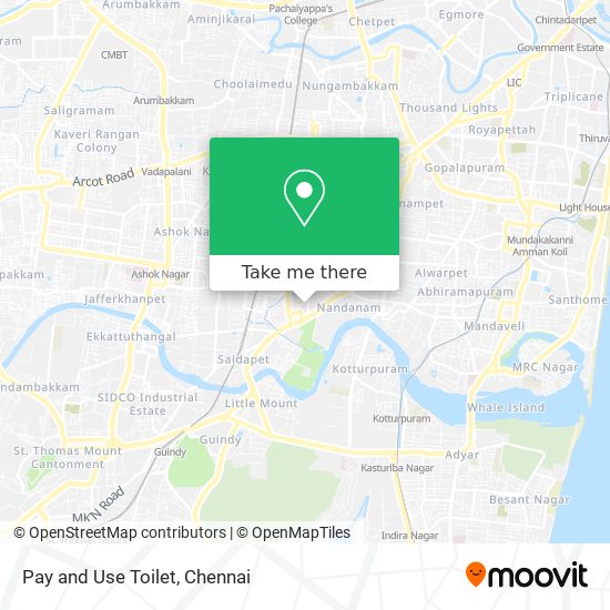 Pay and Use Toilet map