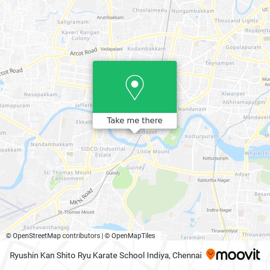 Ryushin Kan Shito Ryu Karate School Indiya map