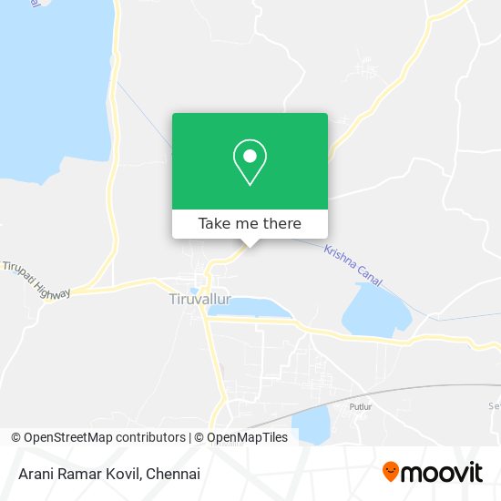 Arani Ramar Kovil map