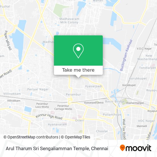 Arul Tharum Sri Sengaliamman Temple map