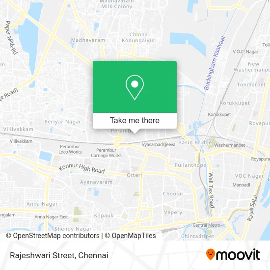 Rajeshwari Street map
