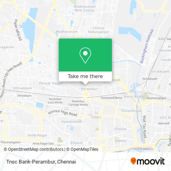 Tnsc Bank-Perambur map