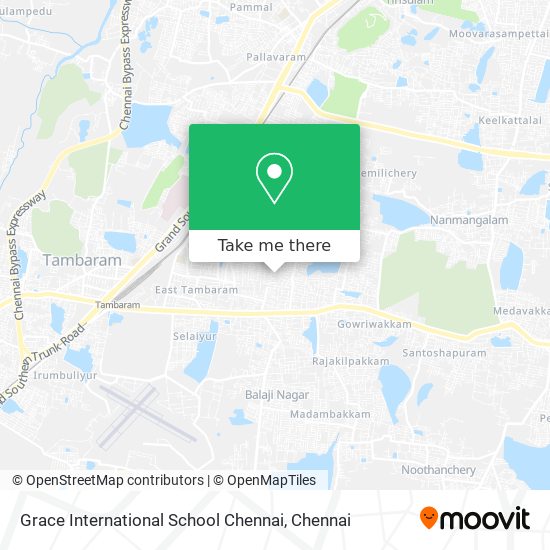Grace International School Chennai map