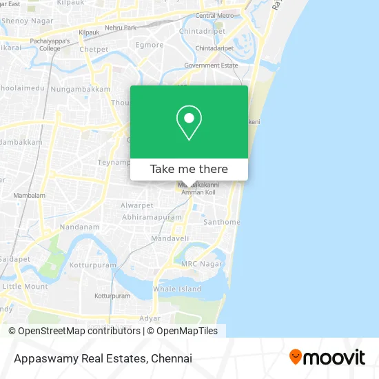 Appaswamy Real Estates map