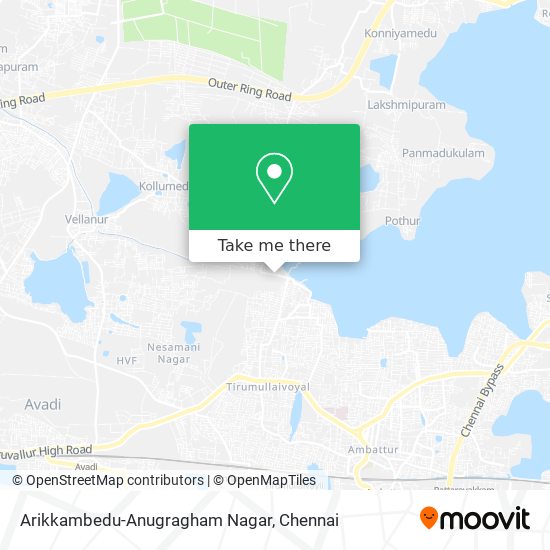 Arikkambedu-Anugragham Nagar map