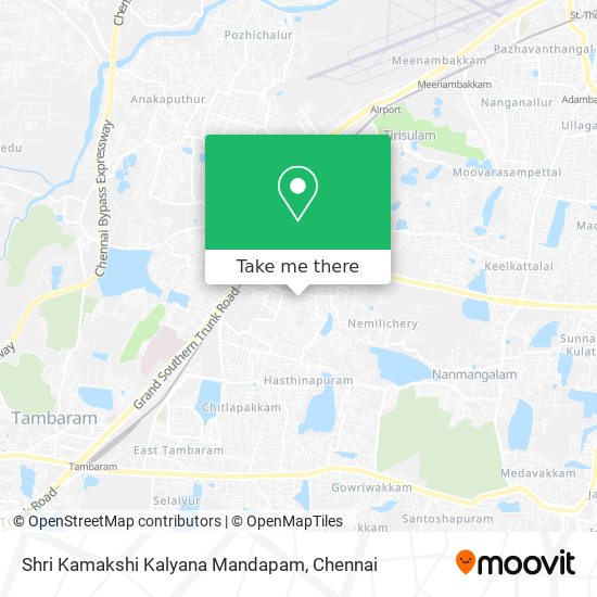 Shri Kamakshi Kalyana Mandapam map