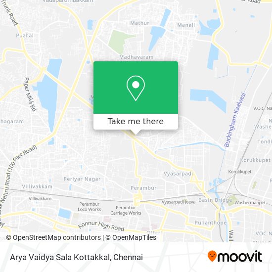 Arya Vaidya Sala Kottakkal map