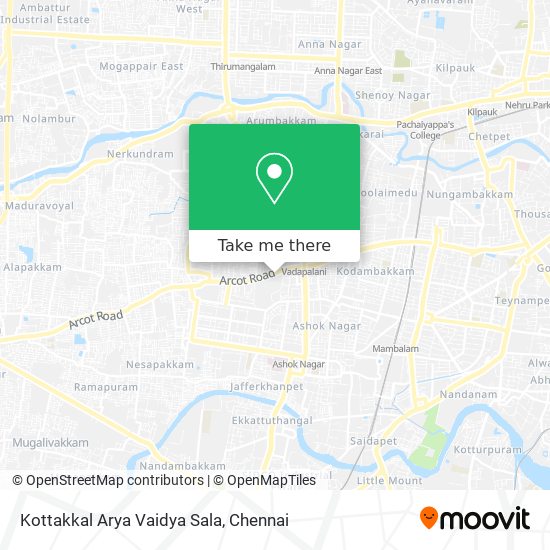 Kottakkal Arya Vaidya Sala map