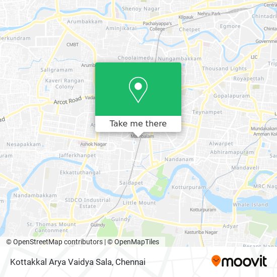 Kottakkal Arya Vaidya Sala map