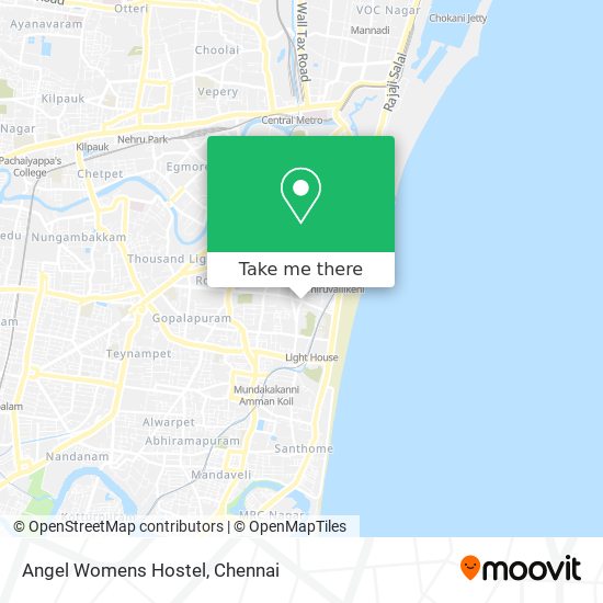 Angel Womens Hostel map