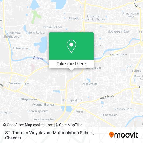ST. Thomas Vidyalayam Matriculation School map