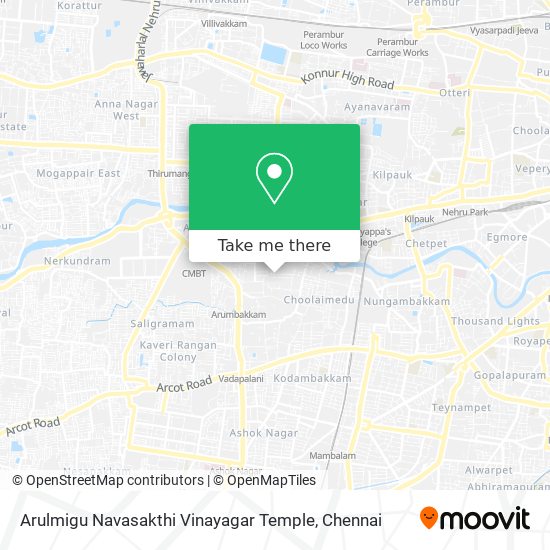 Arulmigu Navasakthi Vinayagar Temple map