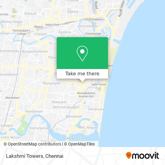 Lakshmi Towers map