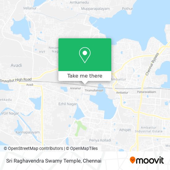 Sri Raghavendra Swamy Temple map