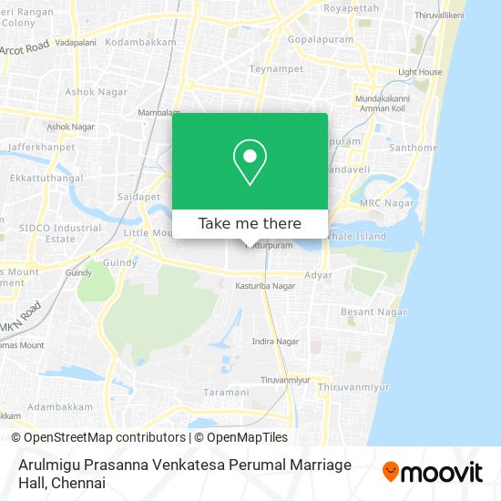 Arulmigu Prasanna Venkatesa Perumal Marriage Hall map