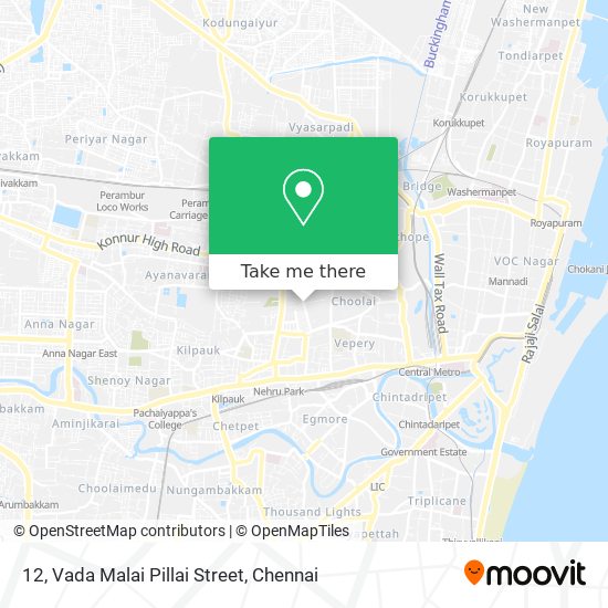 12, Vada Malai Pillai Street map