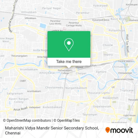 Maharishi Vidya Mandir Senior Secondary School map